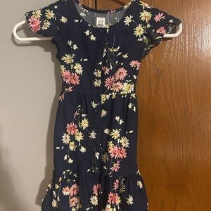 GAP Kids Floral Navy Dress